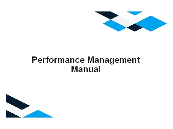 Performance Management Manual