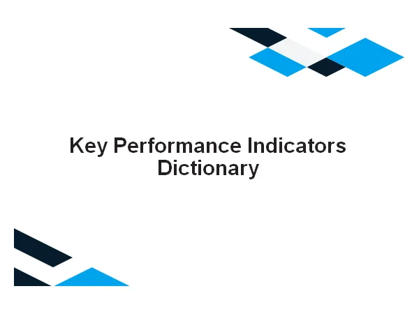 Key Performance Indicators Dictionary