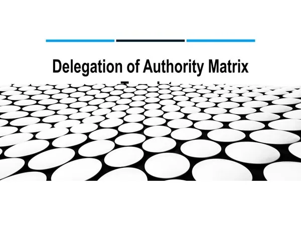 Delegation of Authority Template